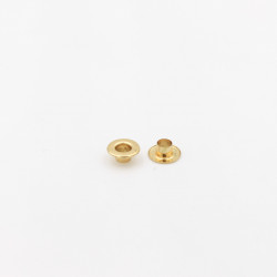Occhiello piatto oro 5 mm