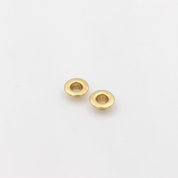 Flat eyelet gold 5 mm