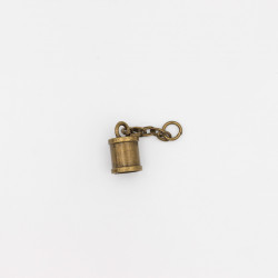 Bud holder zamak with chain and ring